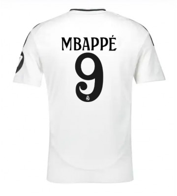 Real Madrid Kylian Mbappe #9 Primera Equipación 2024-25 Manga Corta